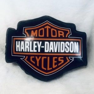 Harley Davidson Pillow Shield Logo Vinyl PVC Motorcycle Moto
